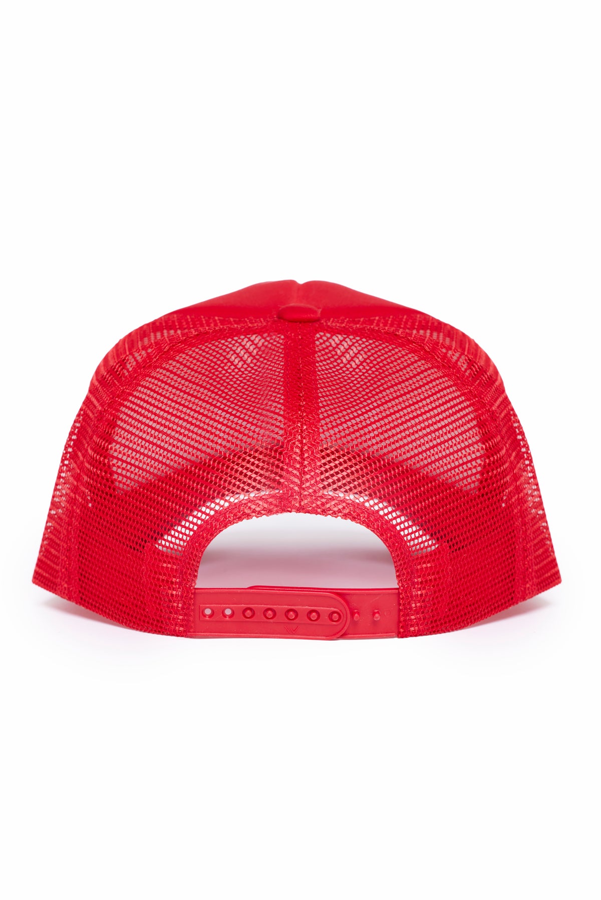 Pearl Power Stacked Trucker Hat in Red/White by 11NIL, photo 5
