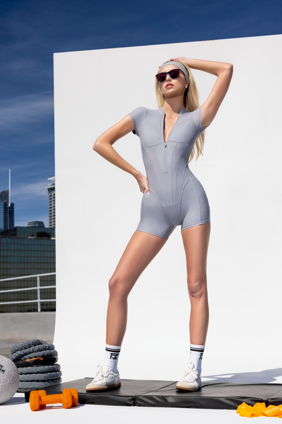 Berlin Corset Romper in Graphite Grey by 11NIL, photo 4