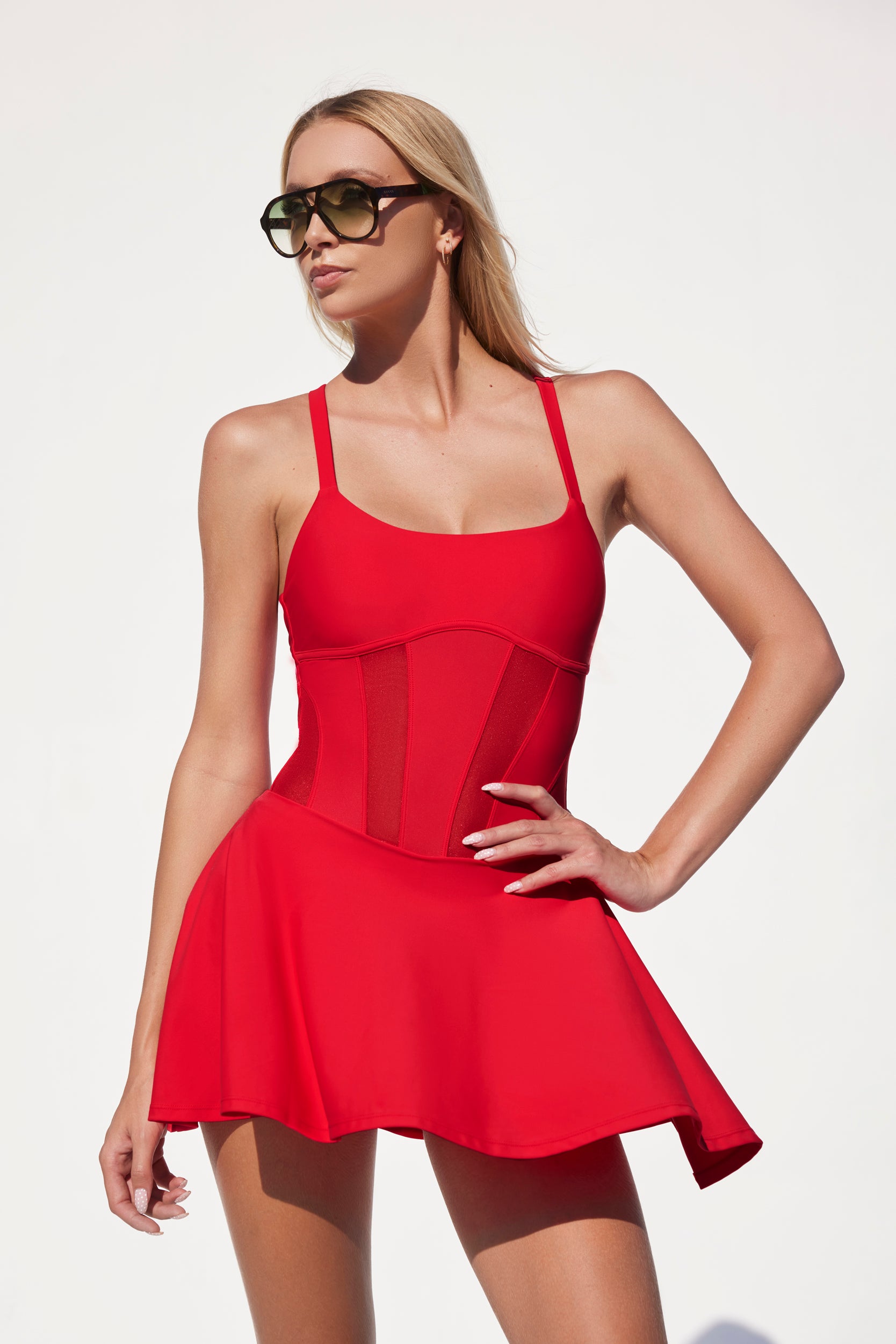 Tokyo Tank Dress - Real Red – 11Nil
