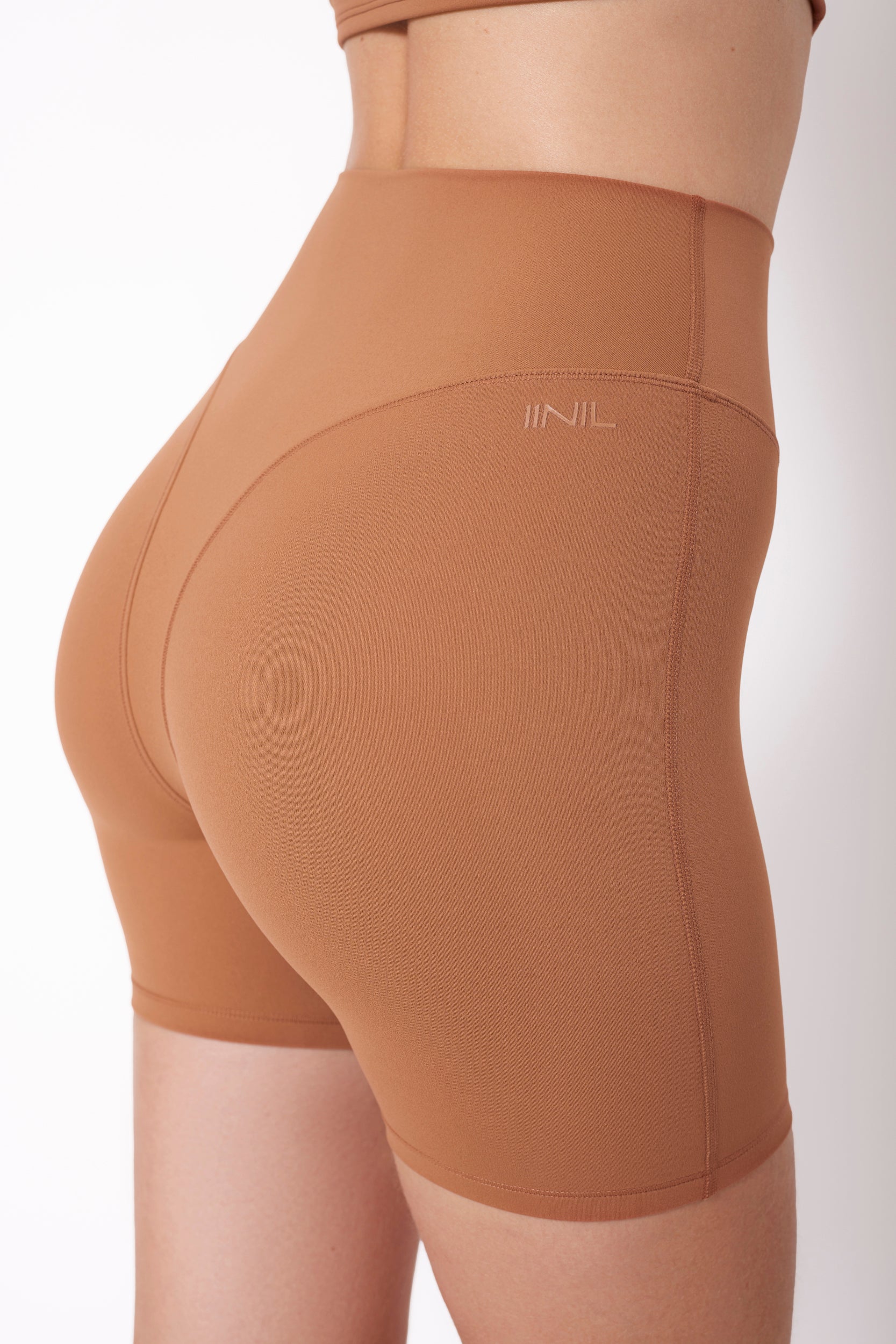 NYC Corset Tank & Cleveland Biker Short Set in Mocha by 11NIL, photo 3