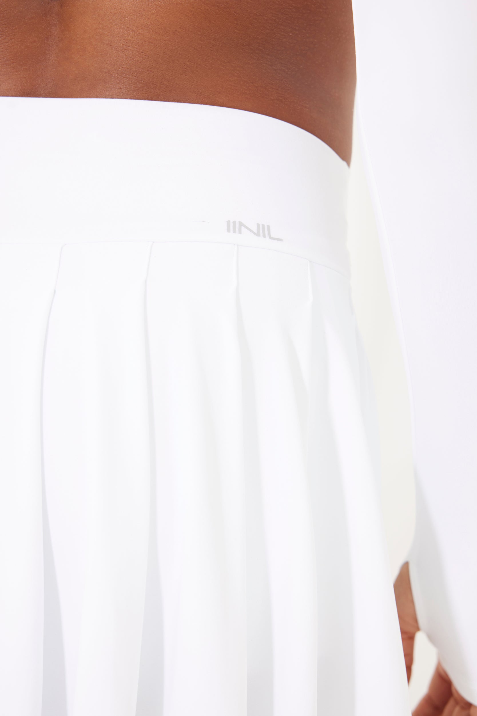 Sydney Long Sleeve Corset Top & Sydney Pleated Skirt Set in White by 11NIL, photo 5