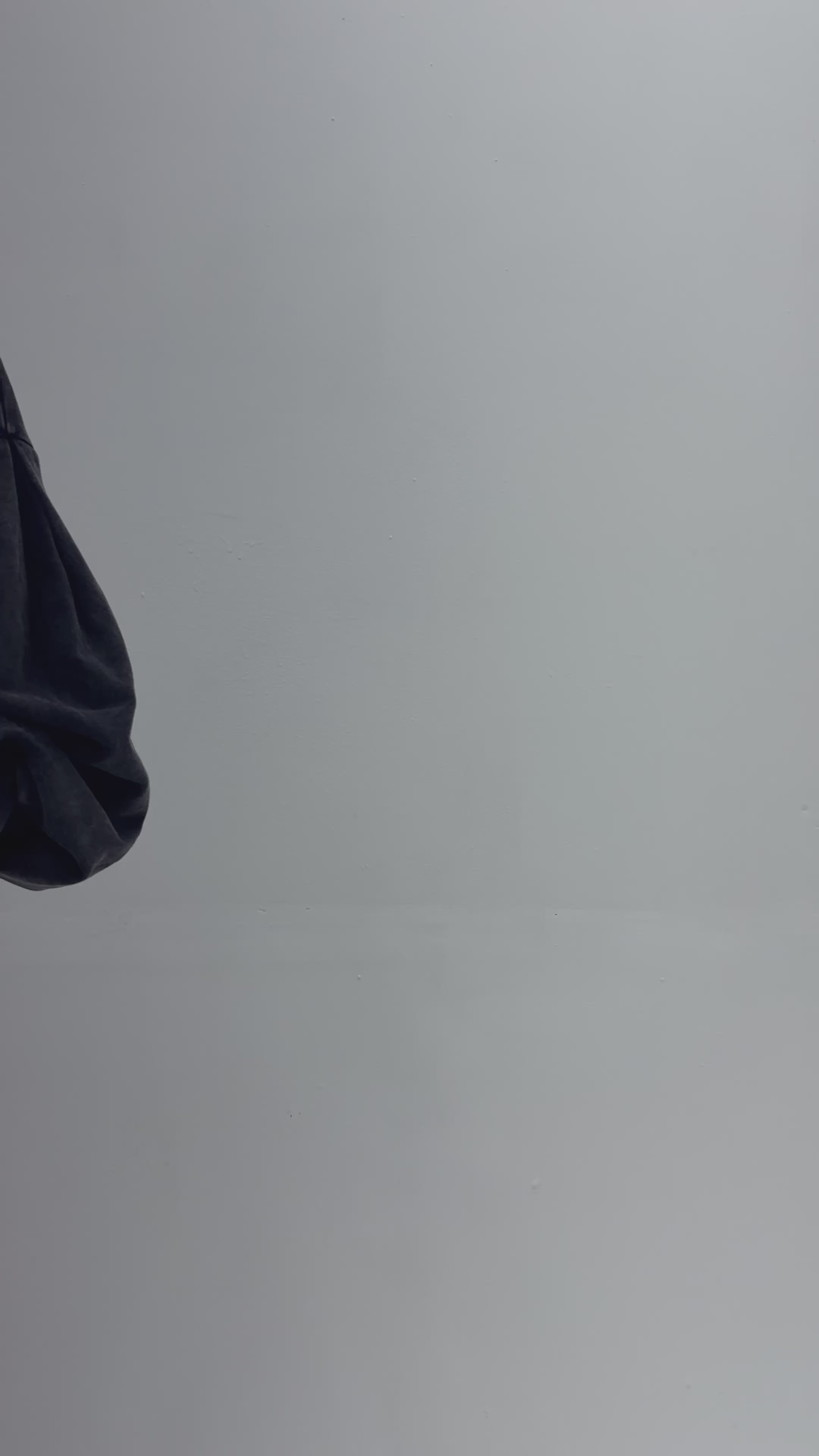 Cortina Crop French Terry Zip Hoodie in Snow Wash Black by 11NIL, video